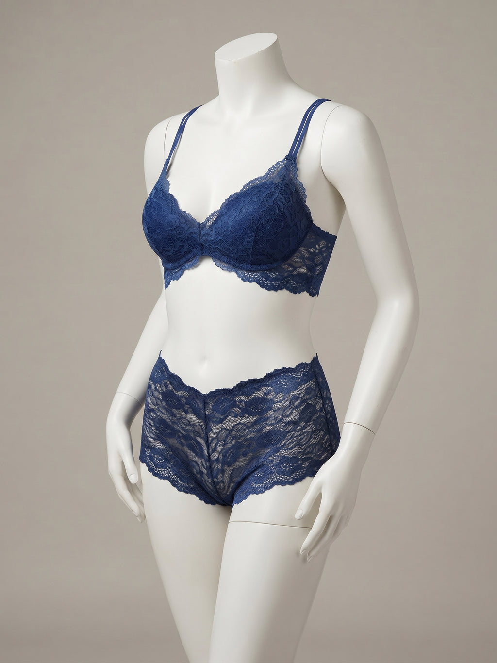 3-Piece Sheer Floral Lace Lingerie Set with Robe